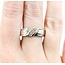 Ring 3 Stone Channel Set .12ctw Round Diamonds 14ktt sz10 224090452