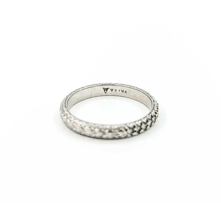 Ring Varna Engraved Style .07ctw Round Diamonds Platinum sz5 224090456