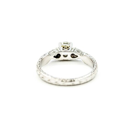 Ring Varna Engagement AGSL#3832706 .56ct Round Diamond .20ctw Diamonds Platinum/18ky sz5 224090305