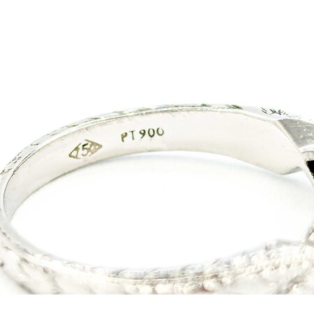 Ring Varna Engagement AGSL#3832706 .56ct Round Diamond .20ctw Diamonds Platinum/18ky sz5 224090305