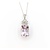 Pendant .08ctw Round Diamonds 18.38ct Morganite 14kw 16" 222100119