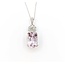 Pendant .08ctw Round Diamonds 18.38ct Morganite 14kw 16" 222100119