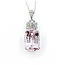 Pendant .08ctw Round Diamonds 18.38ct Morganite 14kw 16" 222100119