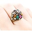 Ring Bohemian Multi Gem 17ky Sz8.5 222090031