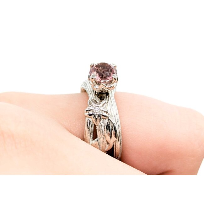 Ring 1.10ct Pink Tourmaline 950pt sz6 124090153