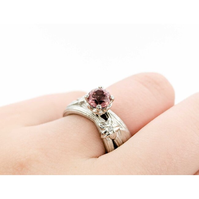 Ring 1.10ct Pink Tourmaline 950pt sz6 124090153