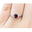 Ring Milgrain .10ctw Diamonds .58ct Ruby 850pt sz6.25 124020177