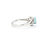 Ring .10ctw Round Diamonds .92ct GIA Paraiba Tourmaline 18kw sz7 224060193
