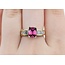 Ring .70ctw Baguette Diamonds 1.41ct Pink Tourmaline 14ky sz6.5 5.2mm 124060203