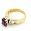 Ring .70ctw Baguette Diamonds 1.41ct Pink Tourmaline 14ky sz6.5 5.2mm 124060203