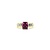 Ring .70ctw Baguette Diamonds 1.41ct Pink Tourmaline 14ky sz6.5 5.2mm 124060203
