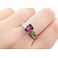 Ring .70ctw Baguette Diamonds 1.41ct Pink Tourmaline 14ky sz6.5 5.2mm 124060203
