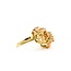 Ring (15)5x3mm Oval Coral .15ctw Quartz 14ky sz8.25 224090156