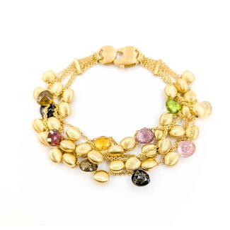 Bracelet Marco Bicego Paradise Quartz/Tourmaline/Peridot 18ky 7.5" 18mm 224103255