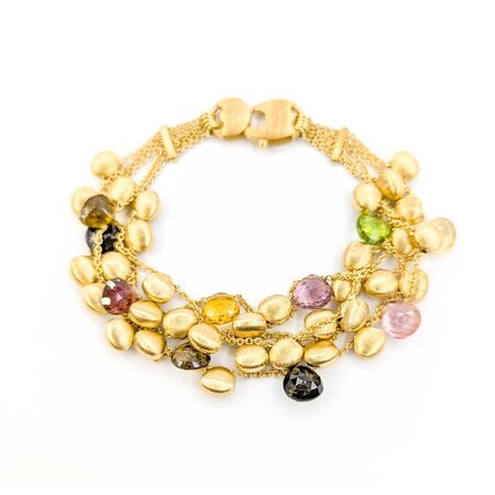 Bracelet Marco Bicego Paradise Quartz/Tourmaline/Peridot 18ky 7.5" 18mm 224103255