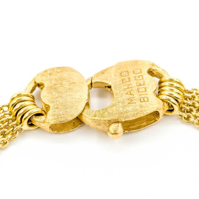 Bracelet Marco Bicego Paradise Quartz/Tourmaline/Peridot 18ky 7.5" 18mm 224103255