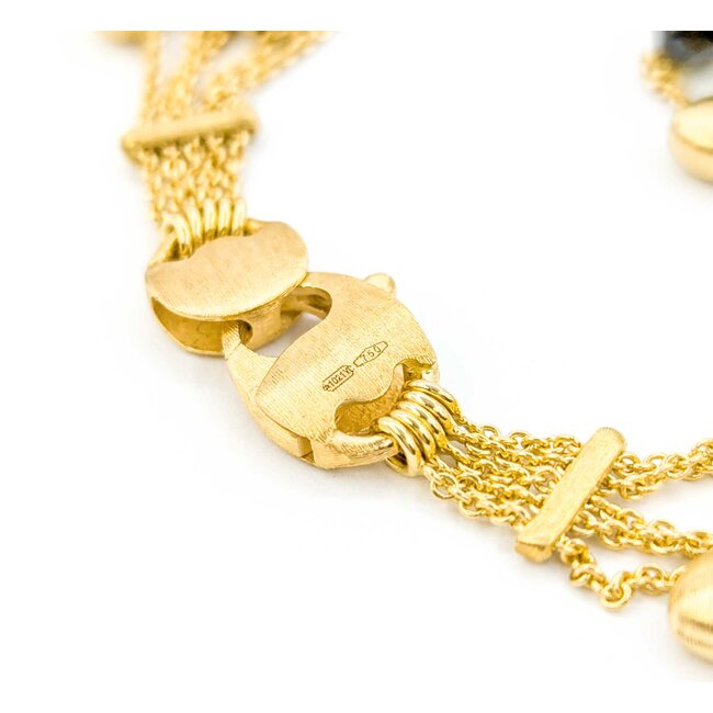 Bracelet Marco Bicego Paradise Quartz/Tourmaline/Peridot 18ky 7.5" 18mm 224103255