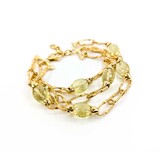  Bracelet Marco Bicego Marrakech Onde Lemon Quartz 18ky 7.5-8.5" 22mm 224103254