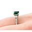 Ring .50ctw Diamonds .97ct Emerald 14kw Sz5.75 123040002
