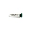Ring .50ctw Diamonds .97ct Emerald 14kw Sz5.75 123040002