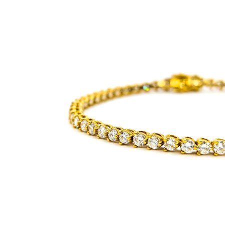 Bracelet 3.77ctw Round Diamonds Tennis 18ky 7" 2.75mm 224103001
