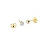 Earrings Studs .50ctw Round Diamonds Friction Back 4.2mm 14ky 224104001