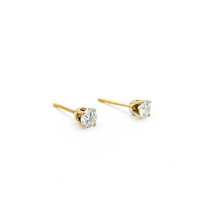 Earrings Studs .50ctw Round Diamonds Friction Back 4.2mm 14ky 224104001