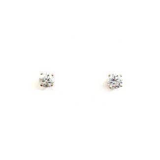 Earrings Studs .50ctw Round Diamonds Friction Back 4.2mm 14ky 224104001