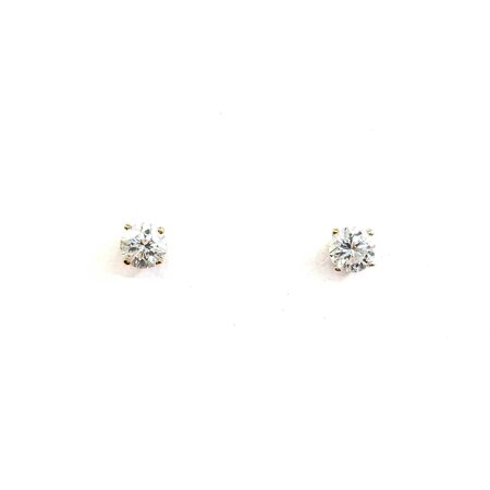 Earrings Studs .50ctw Round Diamonds Friction Back 4.2mm 14ky 224104001