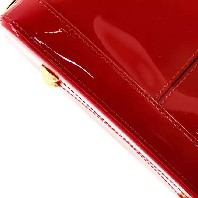 Handbag Louis Vuitton Alma Red Vernis BB 124105027