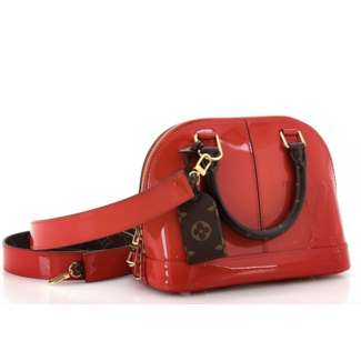 Handbag Louis Vuitton Alma Red Vernis BB 124105027