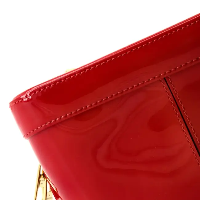 Handbag Louis Vuitton Alma Red Vernis BB 124105027