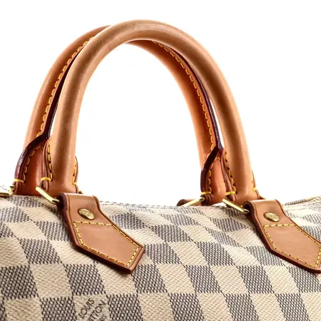 Handbag Louis Vuitton Speedy 30 Bandouliere Azur Damier 124105028