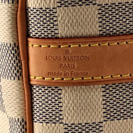 Handbag Louis Vuitton Speedy 30 Bandouliere Azur Damier 124105028
