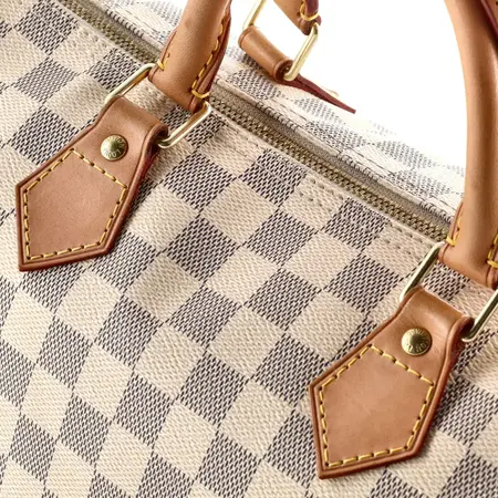 Handbag Louis Vuitton Speedy 30 Bandouliere Azur Damier 124105028