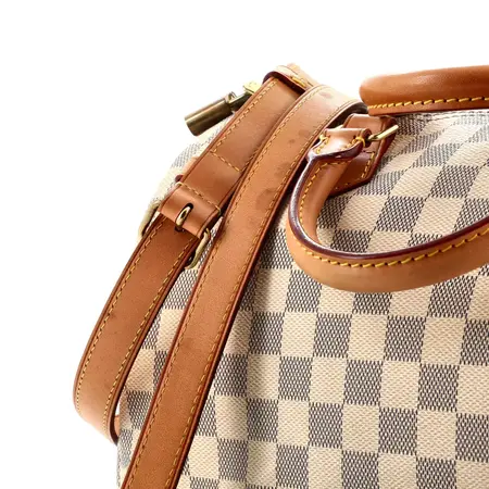 Handbag Louis Vuitton Speedy 30 Bandouliere Azur Damier 124105028