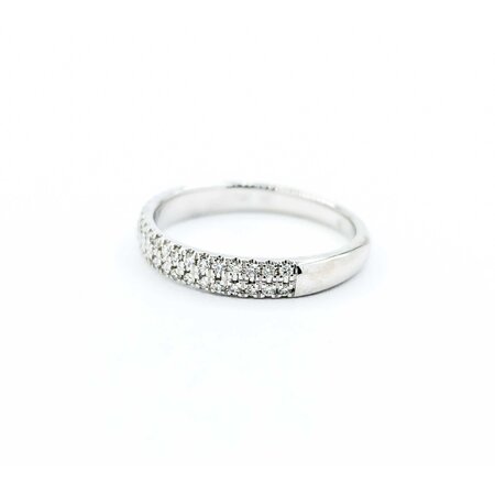 Ring Bridal Pave .25ctw Round Diamonds 14kw sz6.5 3.2mm 124060475