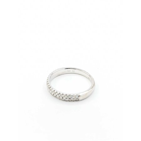 Ring Bridal Pave .25ctw Round Diamonds 14kw sz6.5 3.2mm 124060475
