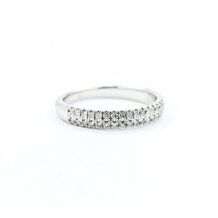 Ring Bridal Pave .25ctw Round Diamonds 14kw sz6.5 3.2mm 124060475