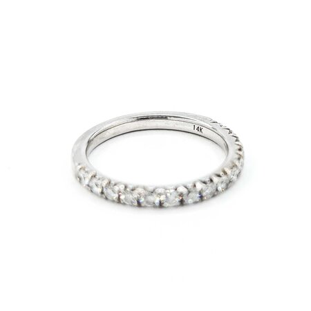 Ring Bridal Stackable .25ctw Round Diamonds 950pt sz5 2mm 124060480