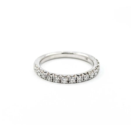 Ring Bridal Stackable .25ctw Round Diamonds 950pt sz5 2mm 124060480