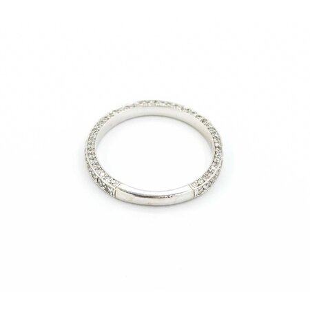Ring Bridal 3/4 Eternity Profile Set .50ctw Round Diamonds 14kw sz6.5 2.4mm 124060470