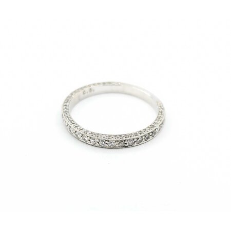 Ring Bridal 3/4 Eternity Profile Set .50ctw Round Diamonds 14kw sz6.5 2.4mm 124060470