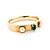 Bracelet Hinged Bangle 2.20ct Oval Cabochon Emerald (2) 7.8mm South Sea Pearls 14ky Mid Century 6.5" 11.5mm 224103751