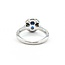 Ring Halo 1.00ctw Round Diamonds 1.57ct Sapphire GIA: 2241072264 14kw sz6 11x11mm 124060195