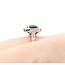 Ring Halo 1.00ctw Round Diamonds 1.57ct Sapphire GIA: 2241072264 14kw sz6 11x11mm 124060195