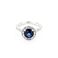 Ring Halo 1.00ctw Round Diamonds 1.57ct Sapphire 14kw sz6 11x11mm 124060195