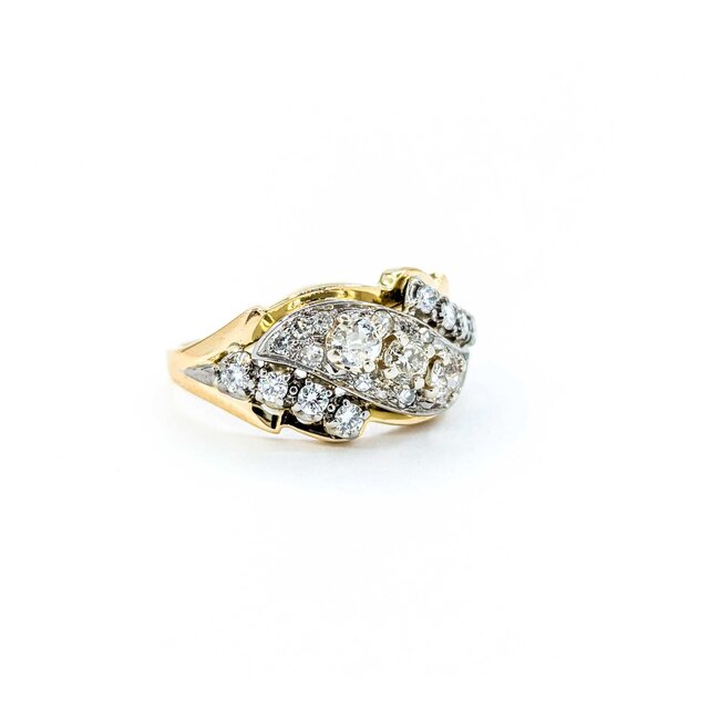 Ring Cocktail .72ctw Round Diamonds 18ky sz7 224100001