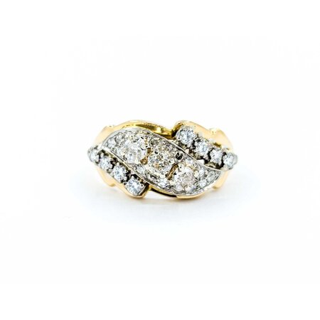 Ring Cocktail .72ctw Round Diamonds 18ky sz7 224100001