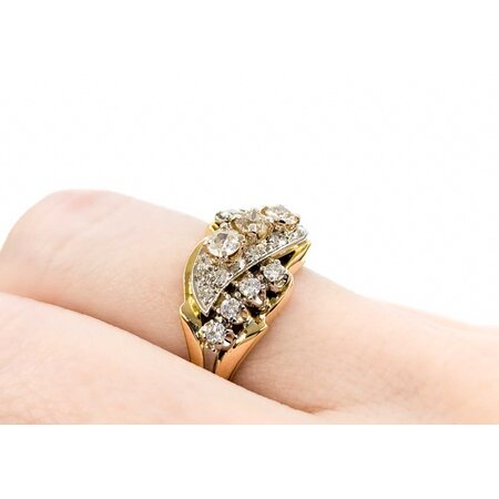 Ring Cocktail .72ctw Round Diamonds 18ky sz7 224100001